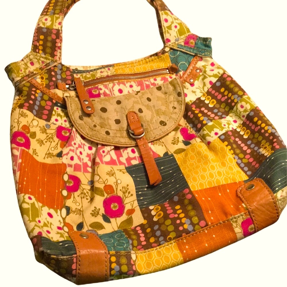 Patchwork Fossil Handbag